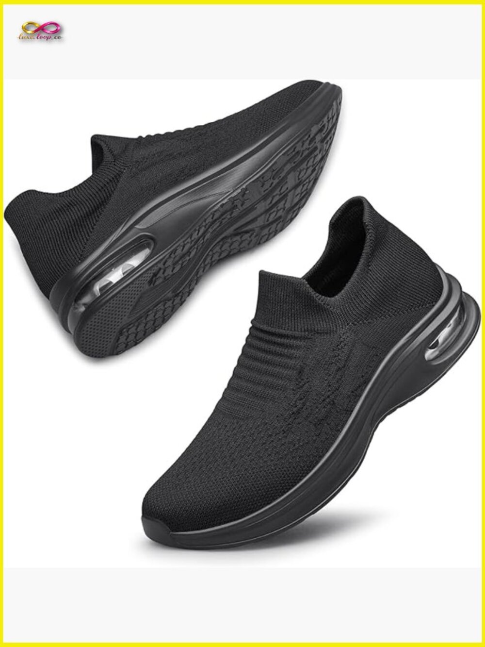 Slip On Walking Sneakers Lightweight Breathable Casual Athletic Shoes Cushioned